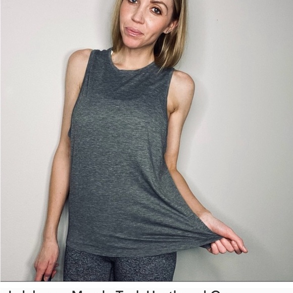 Lululemon Muscle Tank Heathered Gray - Picture 2 of 4
